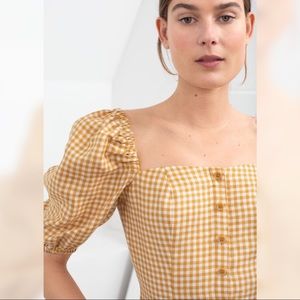 & Other Stories Gingham Blouse